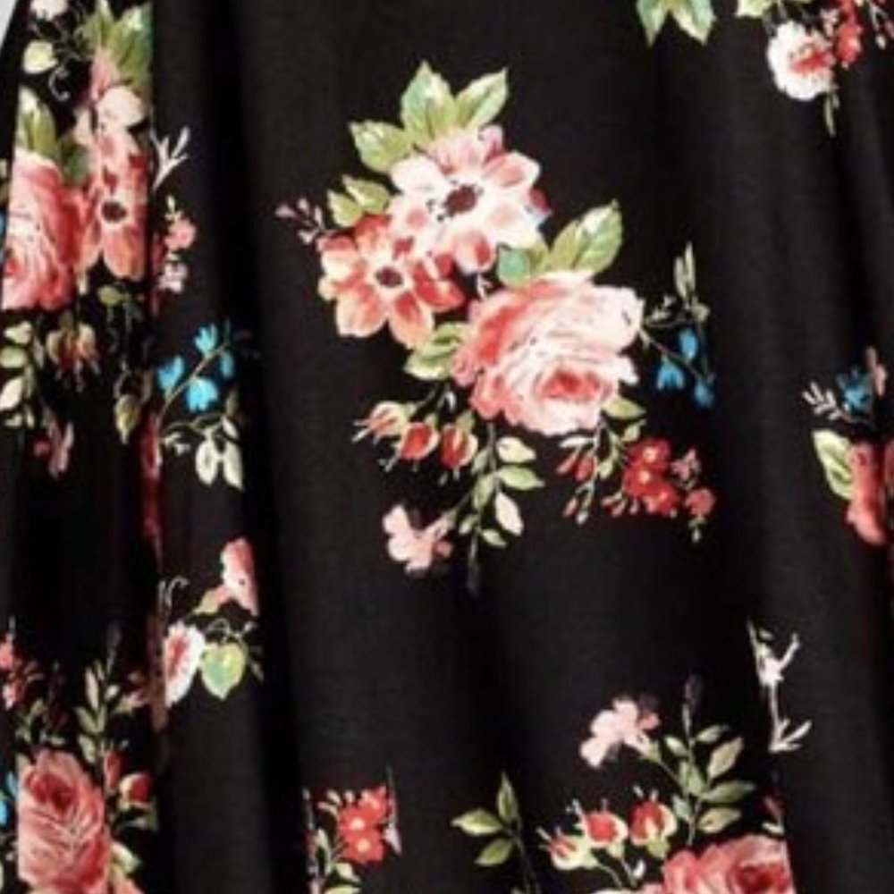 Floral Cold-Shoulder Tunic - Picture 2 of 2